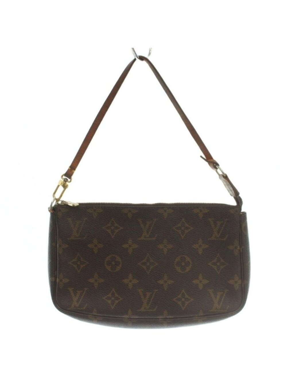 Louis Vuitton Monogram Pochette Accessoires Handbag Canvas Logo Brown